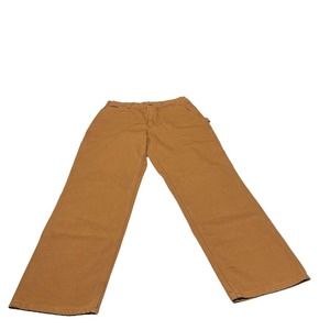 Carhartt 34x32 Washed Canvas Loose Original Fit Carpenter Work Pants/Dungarees
